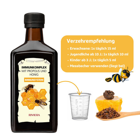 Riviera Immunkomplex mit Propolis und Honig 250 ml