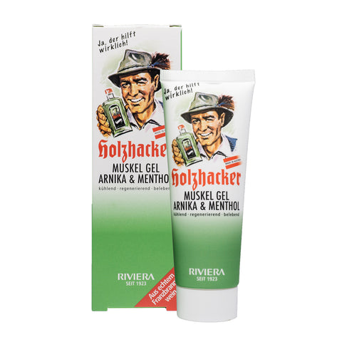 Holzhacker Muskel Gel Arnika & Menthol 75 ml Tube mit Umkarton | Naturpräparate Dieterich