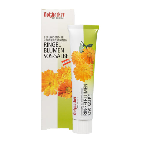 Holzhacker Ringelblumen SOS-Salbe 75 ml Tube und Umkarton | Naturpräparate Dieterich